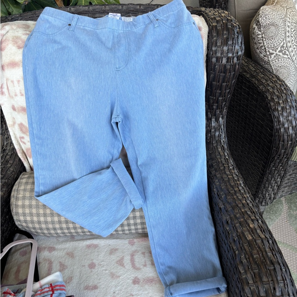 Time and Tru Light Blue Straight Leg Jeans